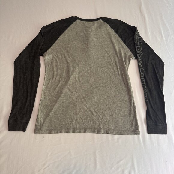 Disney Parks Cast Exclusive Mickey Mouse Henley Shirt Knit Gray Men’s M - Picture 12 of 12